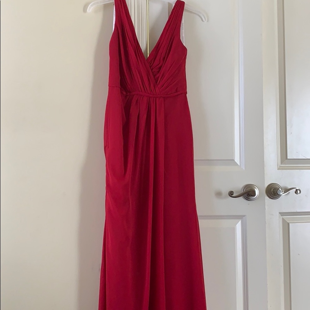 David’s bridal brides maid dress.